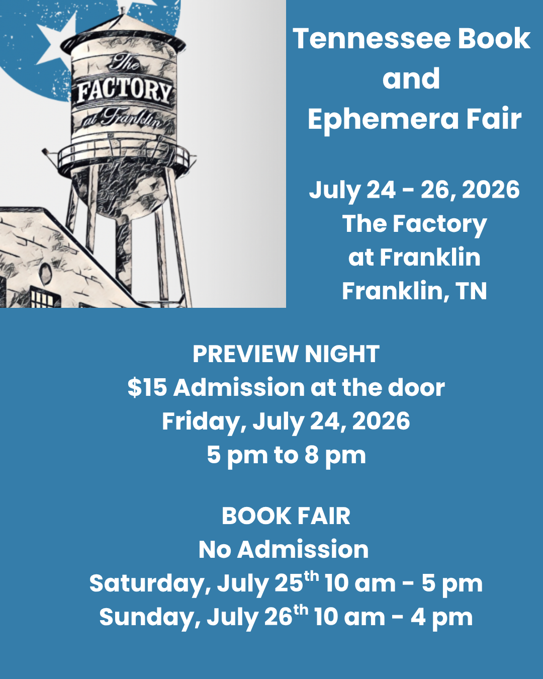 ROAD TRIP: Tennessee Book and Ephemera Fair