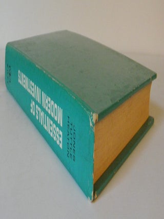 Jones Essentials of Modern Investments.