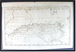 Item #005290 [1756 German Map of North Africa from Strait of Gibraltar to Tunisia ] Das alte...