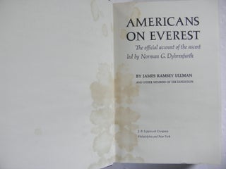 Americans on Everest :The Official Account of The Ascent Led By Norman G Dyhrenfurth