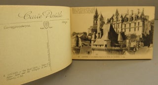 24 Unused Postcards of Loches, France attached in a booklet Circa 1901
