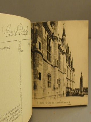 24 Unused Postcards of Loches, France attached in a booklet Circa 1901