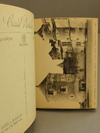 24 Unused Postcards of Loches, France attached in a booklet Circa 1901