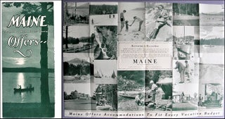 Item #006174 Maine Offers The Land of Remembered Vacations. Author Unknown
