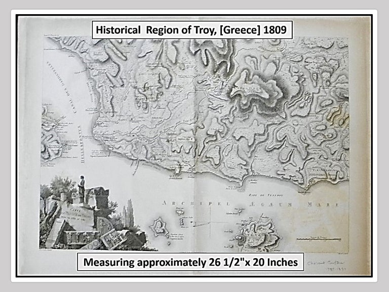 Item #006877 Carte de la plaine de Troie levee en 1786 et 1787. Jean-Denis Barbie - Artist.