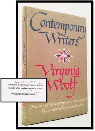Item #007562 Contemporary Writers. Virginia Woolf, Jean: Preface Guiguet