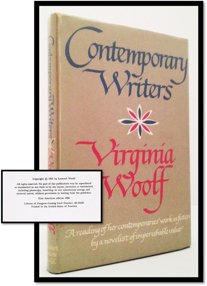 Item #007562 Contemporary Writers. Virginia Woolf, Jean: Preface Guiguet.
