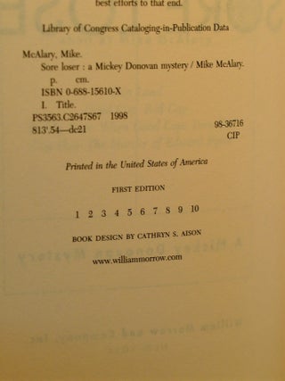 Sore Loser: A Mickey Donovan Mystery