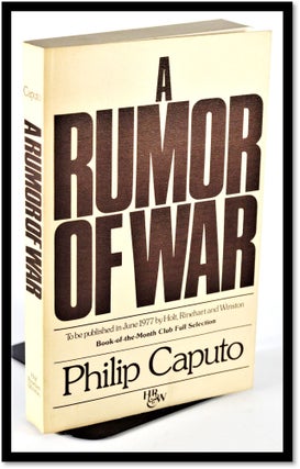 Item #009882 A Rumor of War. Philip Caputo