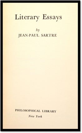 Literary Essays