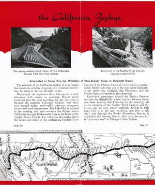 California Zephyr Vista Domes Views 1964. Promotional Brochure