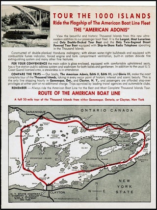 The American Boat Line 1000 Islands Cruise