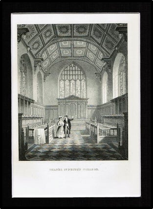 Item #010616 LeKeux / Cambridge, c1840 "Chapel St. Peter's College"