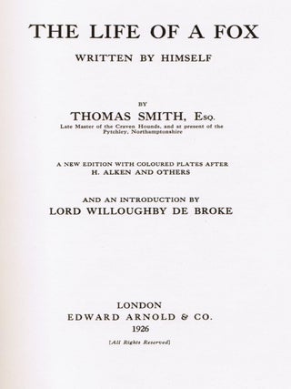 The Life of a Fox Written by Himself