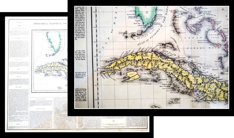 Item #010805 Geographical, Statistical, and Historical Map of Cuba and The Bahama Islands. Fielding Lucas Jr.