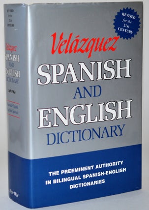 Item #010885 Velazquez Spanish/English Dictionary. Winchester, Mariano Velazquez De La Cadena