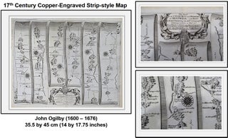 Item #011206 17th Century Copper-engraved Strip-style Map. The Road from St Davids com Pembroke...