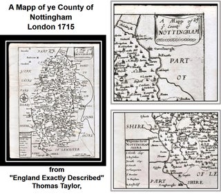 Item #011227 A Mapp of ye County of Nottingham [from "England Exactly Described" published by...