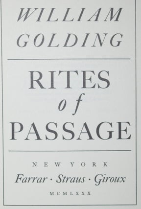 Rites of Passage
