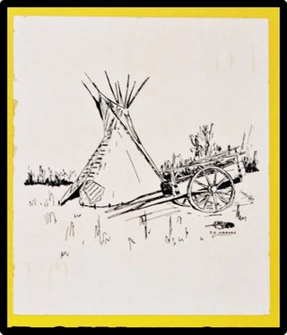 Poster for Florida Indian Hobbiest Assoc POW-WOW 1977 [with Original Paste-on Art]