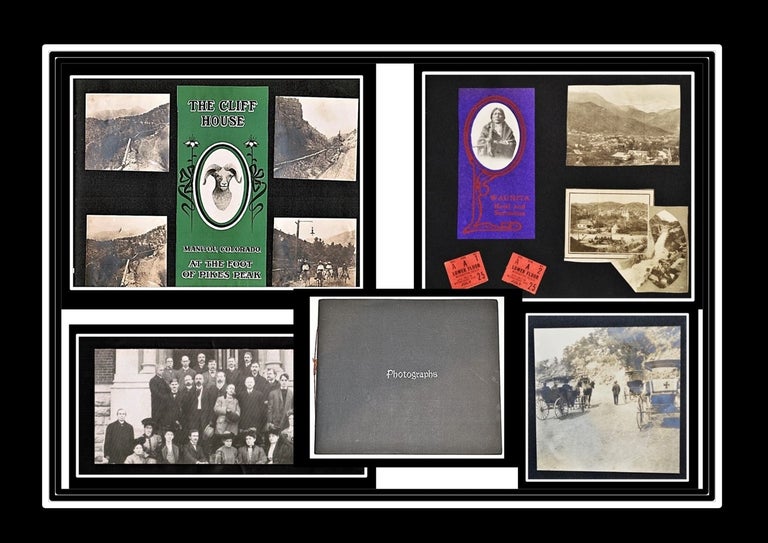 Item #012132 1906 Colorado Grand Tour Scrapbook / Photo Album.