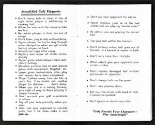 The Golfer's bible. A Complete Workbook For All Golfers