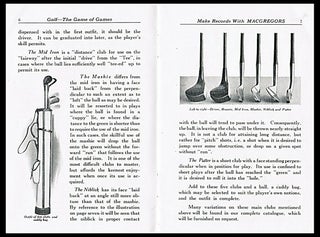 Golf The Game of Games; Make Records with MacGregors