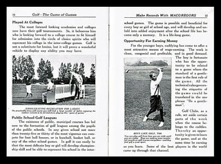Golf The Game of Games; Make Records with MacGregors