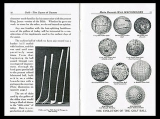 Golf The Game of Games; Make Records with MacGregors
