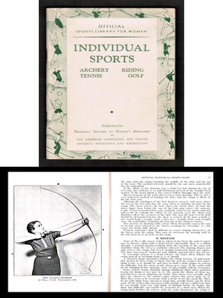 Item #012505 Official Sports Library for Women. Individual Sports: Archery, Riding, Tennis, Golf....