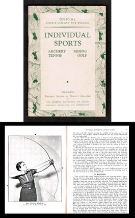 Item #012505 Official Sports Library for Women. Individual Sports: Archery, Riding, Tennis, Golf....