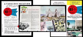 Item #012516 Pre Revolution Cuba Hotel Brochure Historic Hotel National de Cuba Havana. Kirkeby...