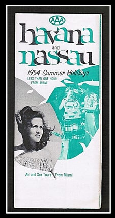 Vintage Travel Brochure AAA Havana and Nassau. 1954 Summer Holidays