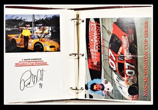 NASCAR Racing Album 8 by 10 Signed Photos plus Race Photos from the Late 90s