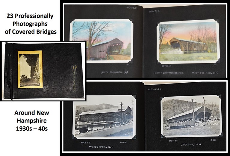 Item #012877 Album of New Hampshire Covered Bridge Photographs. Leslie L. Turner, photographer.