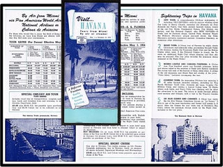 Item #013416 Visit Havana. Tours from Miami By Air or Steamer May 1 to December 14, 1954....
