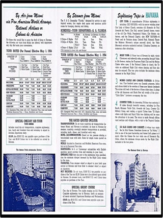 Visit Havana. Tours from Miami By Air or Steamer May 1 to December 14, 1954