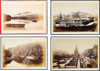 [James Valentine, Photographer] Album of 12 albumen photographic views of Scotland. c1890