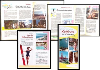 Item #013427 United Air Lines. California and the Golden West. Spring - Summer 1955. United Air...