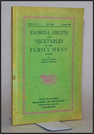 Florida Fruits and Vegetables in the Family Menu