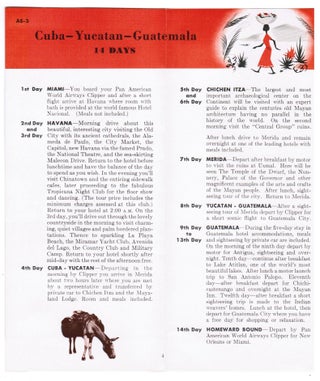 Vintage Travel Brochure 1954 American Express Year 'Round' Pleasure-Packed Air Tours by Clipper to the West Indies Via Pan American World Airlines