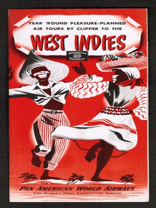 Vintage Travel Brochure 1954 American Express Year 'Round' Pleasure-Packed Air Tours by Clipper to the West Indies Via Pan American World Airlines