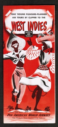 Vintage Travel Brochure 1954 American Express Year 'Round' Pleasure-Packed Air Tours by Clipper to the West Indies Via Pan American World Airlines