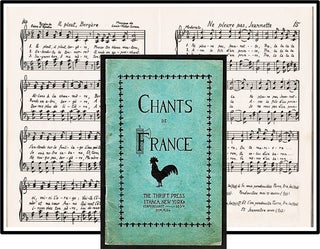 Item #013750 [Songbook; Folk Songs] Chants de France. Traditional Folk Songs