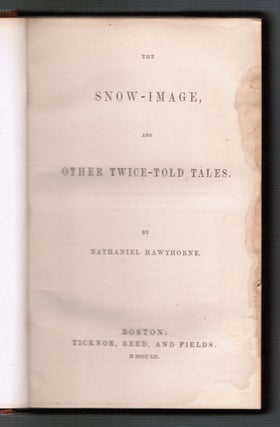 The Snow-Image and Other Twice-Told Tales