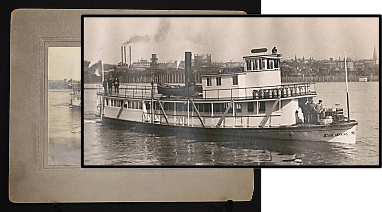 Item #013838 Early 20th Century Original Photograph of Steam Ship Jessie Harkins which operated on the Columbia River, Oregon