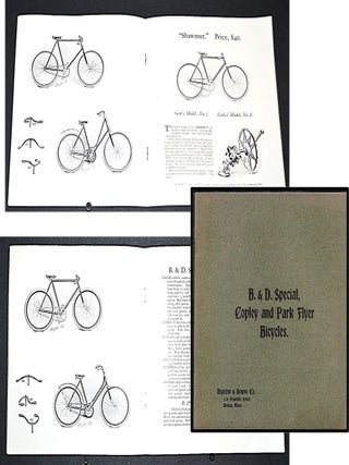 Item #013878 B. & D. Special Copley and Park Flyer Bicycles Catalogue [1899 Boston Trade...