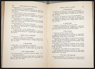 Folk-Songs of Virginia. A descriptive index and classification of material collected under the auspices of the Virginia Folklore Society