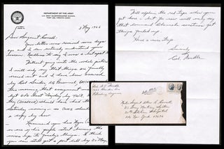 Handwritten letter on US Army Letterhead Detailing and Apologizing for a 'Red-Tape" Snafu with. Col. D. L. Wardle.