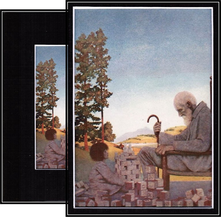 Item #014414 Maxfield Parrish 'Shuffle-Shoon and Amber-Locks' Original print From Poems of Childhood 1902